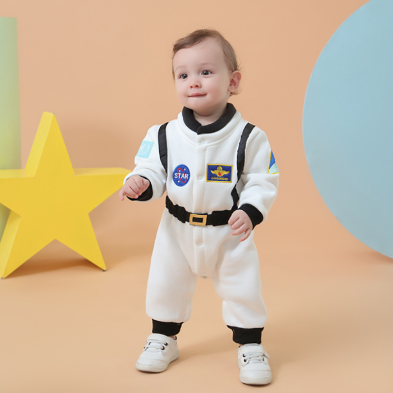 ハロウィン宇宙飛行士コスチューム 宇宙服ロンパース