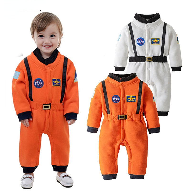 ハロウィン宇宙飛行士コスチューム 宇宙服ロンパース