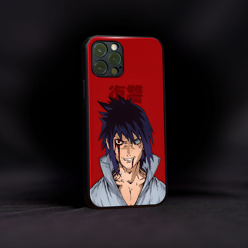 Étui en verre Sasuke en mode démon