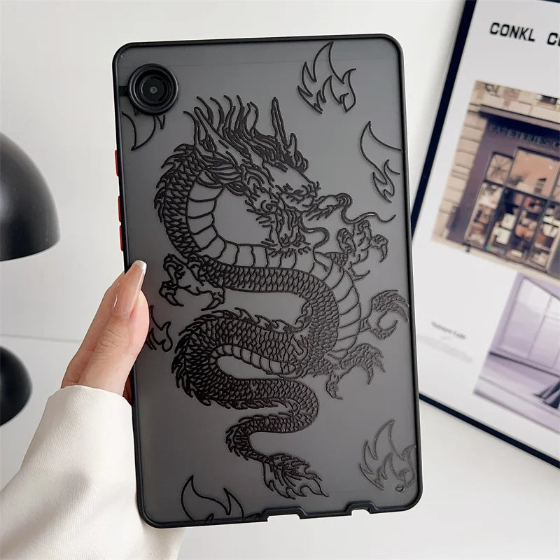 Étui pour tablette avec le dragon chinois Loong