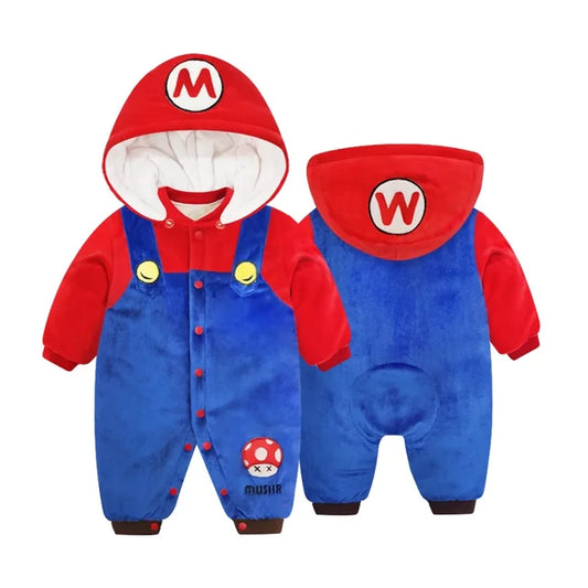 Newborn baby cartoon thick winter clothes